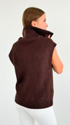 City Escape Zip Vest - Brown-150 Cardigans/Layers-mystree-Coastal Bloom Boutique, find the trendiest versions of the popular styles and looks Located in Indialantic, FL