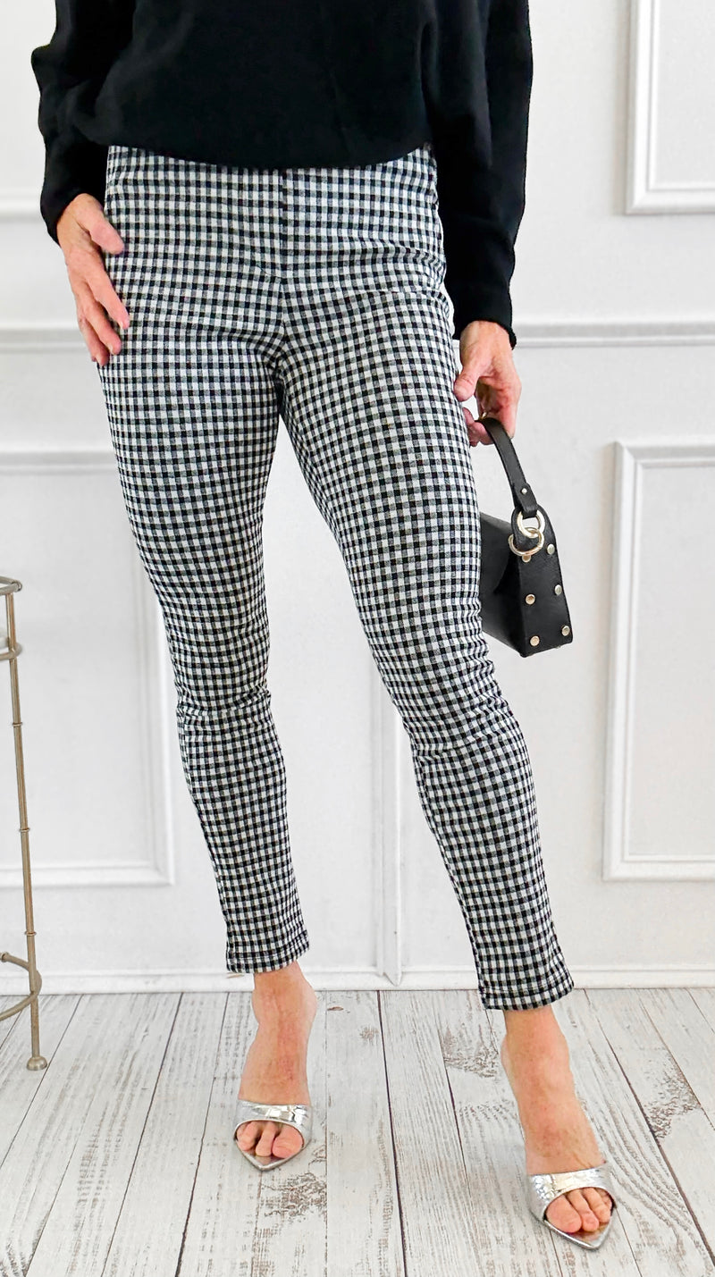 Checkmate Slim Ankle Pants - Black-170 Bottoms-Must Have-Coastal Bloom Boutique, find the trendiest versions of the popular styles and looks Located in Indialantic, FL
