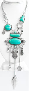 Boho Treasures Necklace - Silver-230 Jewelry-Chasing Bandits-Coastal Bloom Boutique, find the trendiest versions of the popular styles and looks Located in Indialantic, FL