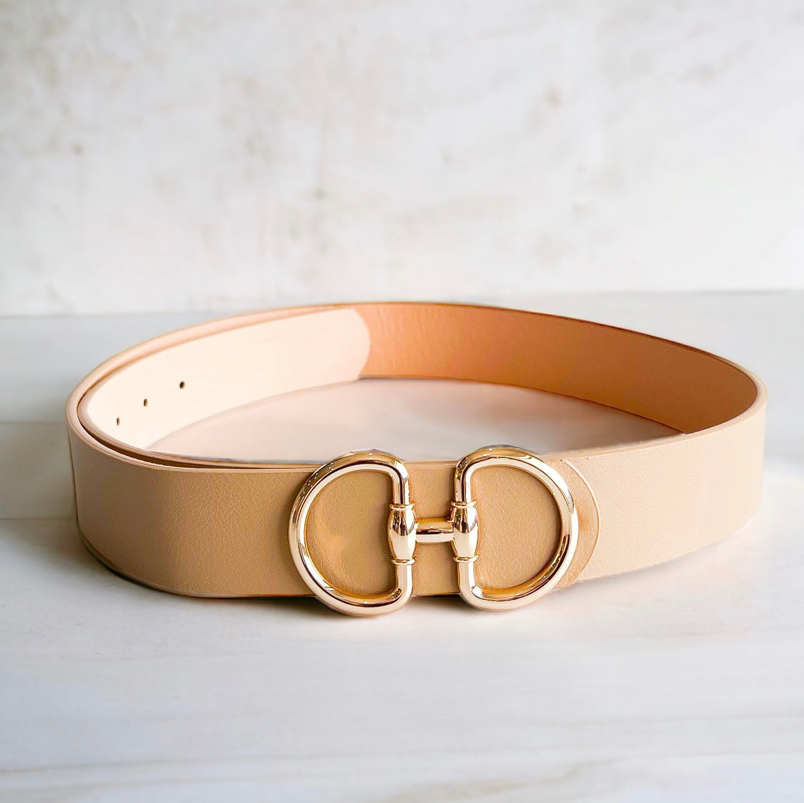 Buckle Belt - Taupe-260 Other Accessories-GS JEWELRY-Coastal Bloom Boutique, find the trendiest versions of the popular styles and looks Located in Indialantic, FL