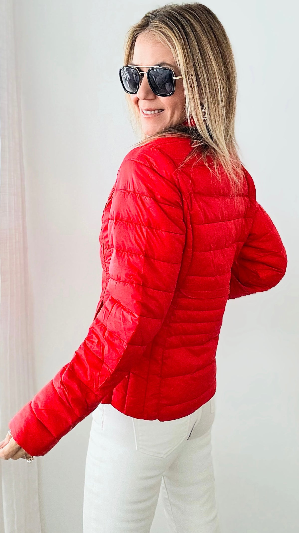 Cozy Thermal Padded Jacket - Red-160 Jackets-LOVE TREE-Coastal Bloom Boutique, find the trendiest versions of the popular styles and looks Located in Indialantic, FL