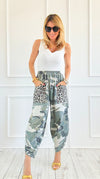 Camo & Wild Italian Barrel Pant-100 Pants-AZUL MONACO-Coastal Bloom Boutique, find the trendiest versions of the popular styles and looks Located in Indialantic, FL