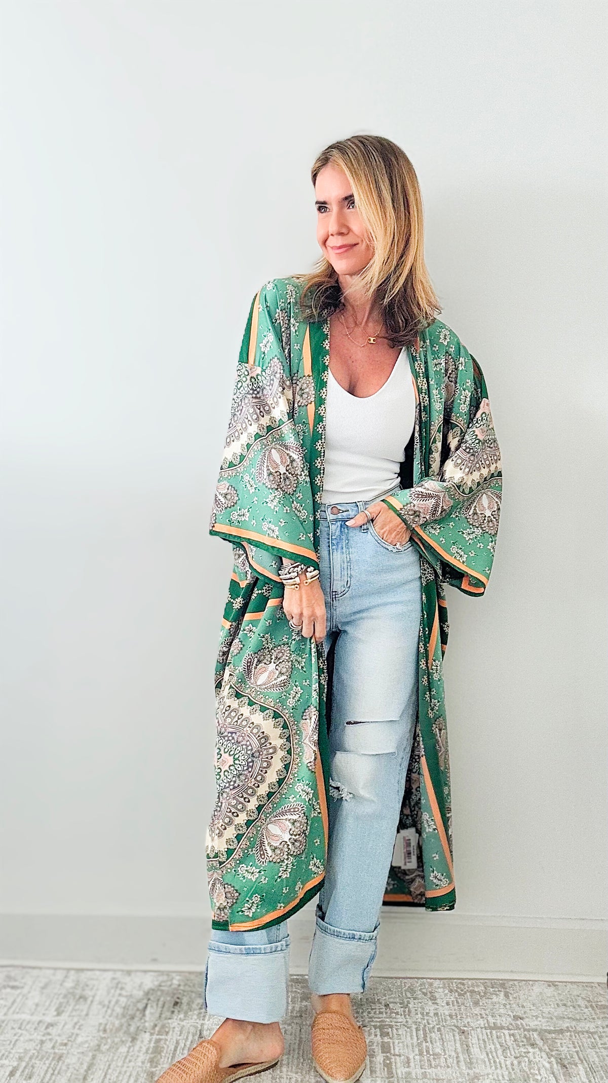 Boho Patchwork Printed Kimono-150 Cardigans/Layers-Max Accessories-Coastal Bloom Boutique, find the trendiest versions of the popular styles and looks Located in Indialantic, FL