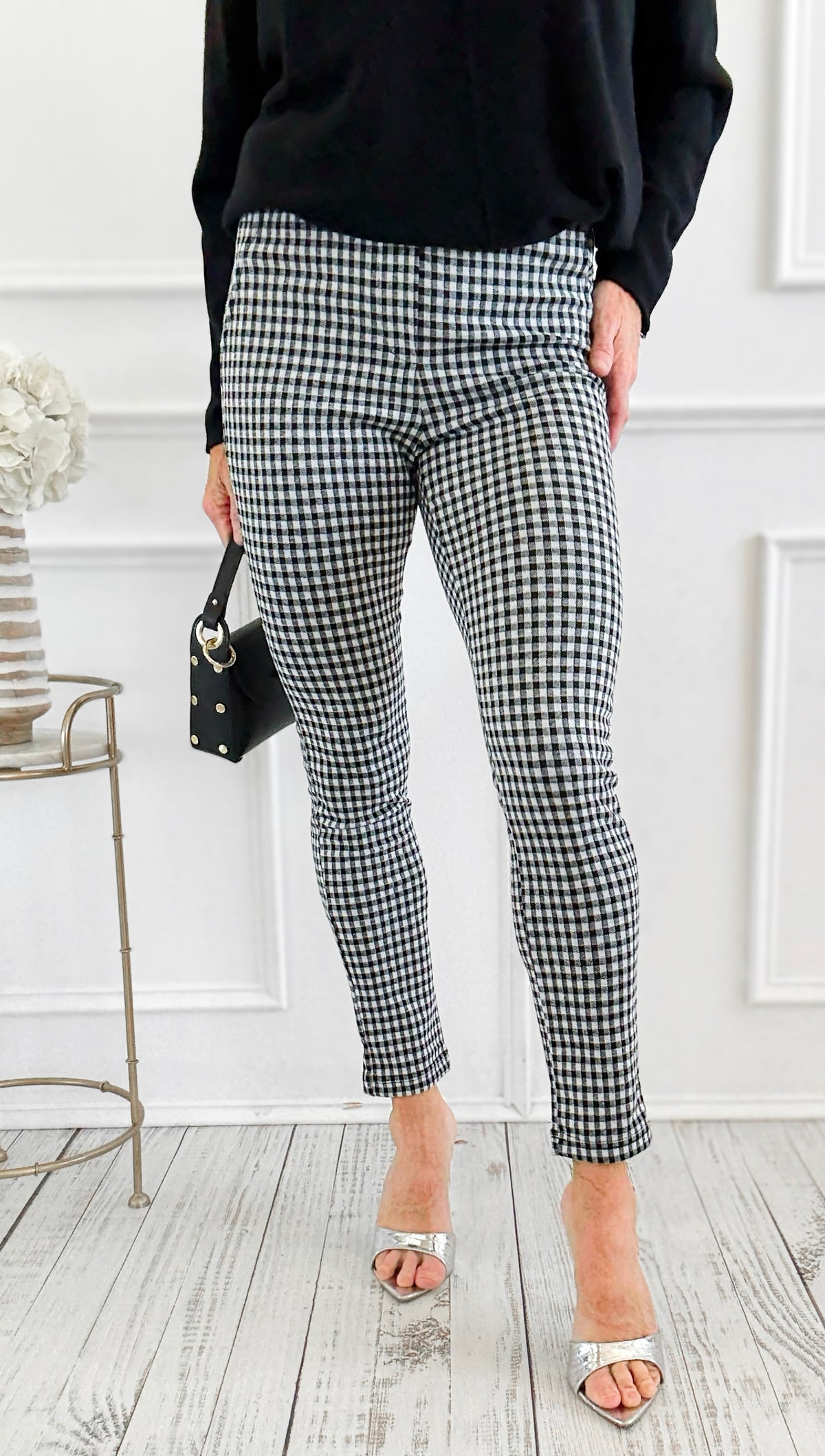 Checkmate Slim Ankle Pants - Black-170 Bottoms-Must Have-Coastal Bloom Boutique, find the trendiest versions of the popular styles and looks Located in Indialantic, FL