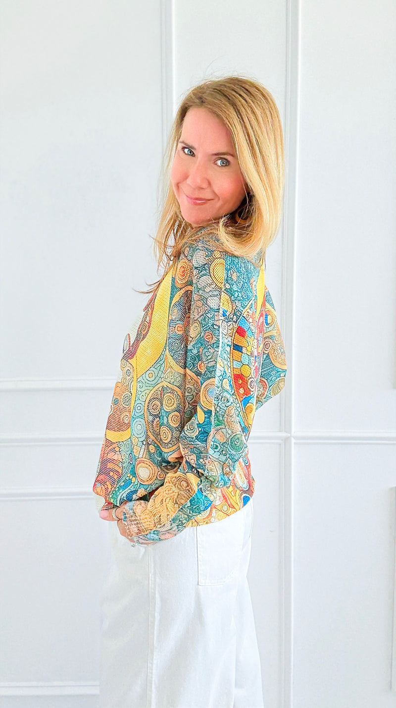 Portrait Of Love Italian St Tropez-140 Sweaters-Italianissimo-Coastal Bloom Boutique, find the trendiest versions of the popular styles and looks Located in Indialantic, FL