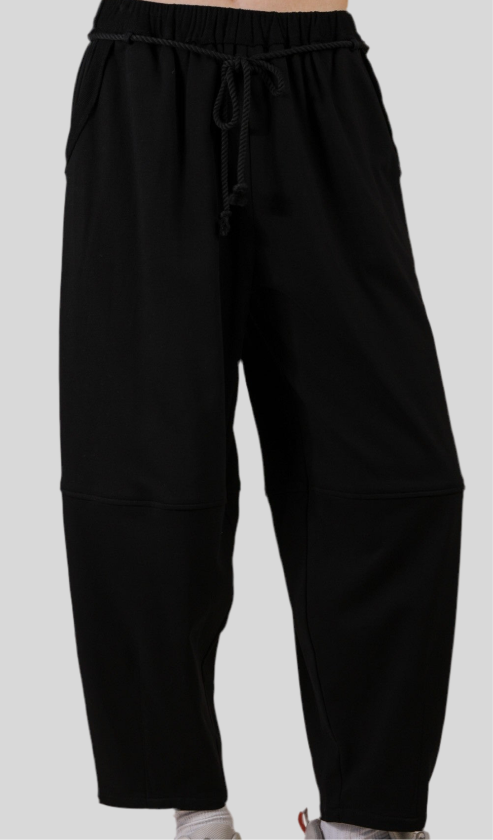 Chic Everyday Barrel Pants - Black-100 Pants-VERY J-Coastal Bloom Boutique, find the trendiest versions of the popular styles and looks Located in Indialantic, FL