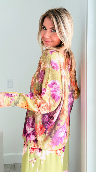 Harvest Blooms Italian St Tropez Knit