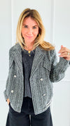 City Signal Bomber Jacket-160 Jackets-mystree-Coastal Bloom Boutique, find the trendiest versions of the popular styles and looks Located in Indialantic, FL