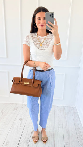 Ocean Air Belted Italian Pants
