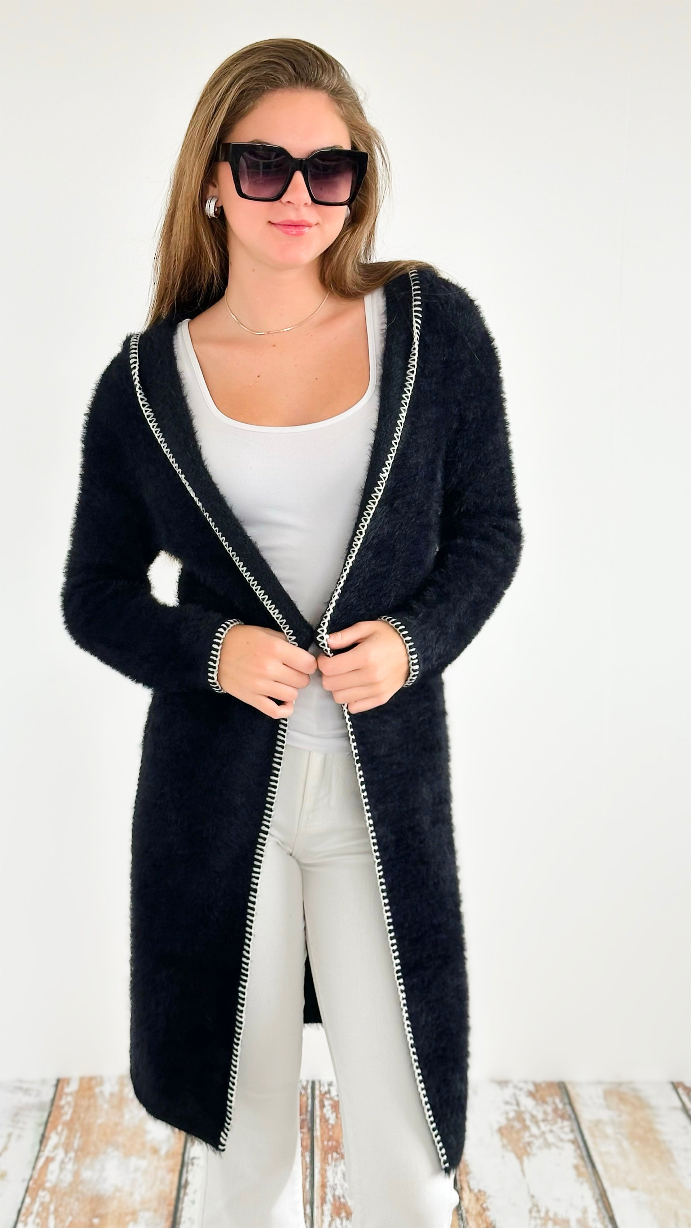 Naomi's Niche Long Cardigan-150 Cardigans/Layers-Very Moda-Coastal Bloom Boutique, find the trendiest versions of the popular styles and looks Located in Indialantic, FL