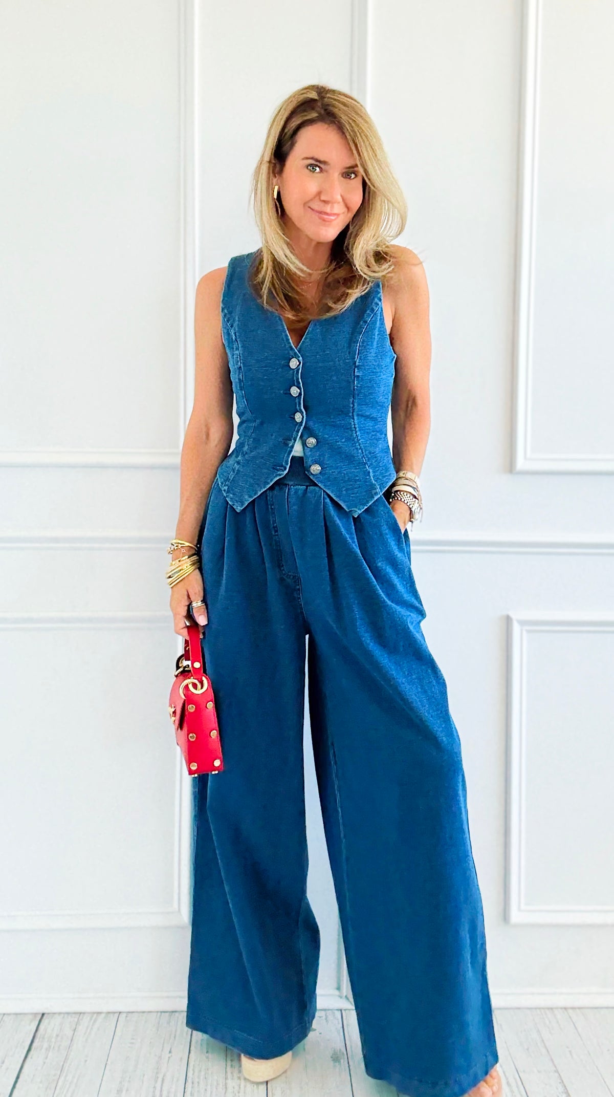 Sunday Stroll Pleated Pants-170 Bottoms-Flying Tomato-Coastal Bloom Boutique, find the trendiest versions of the popular styles and looks Located in Indialantic, FL
