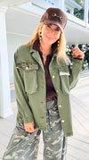 Decorative Duty Jacket-160 Jackets-V SKY-Coastal Bloom Boutique, find the trendiest versions of the popular styles and looks Located in Indialantic, FL