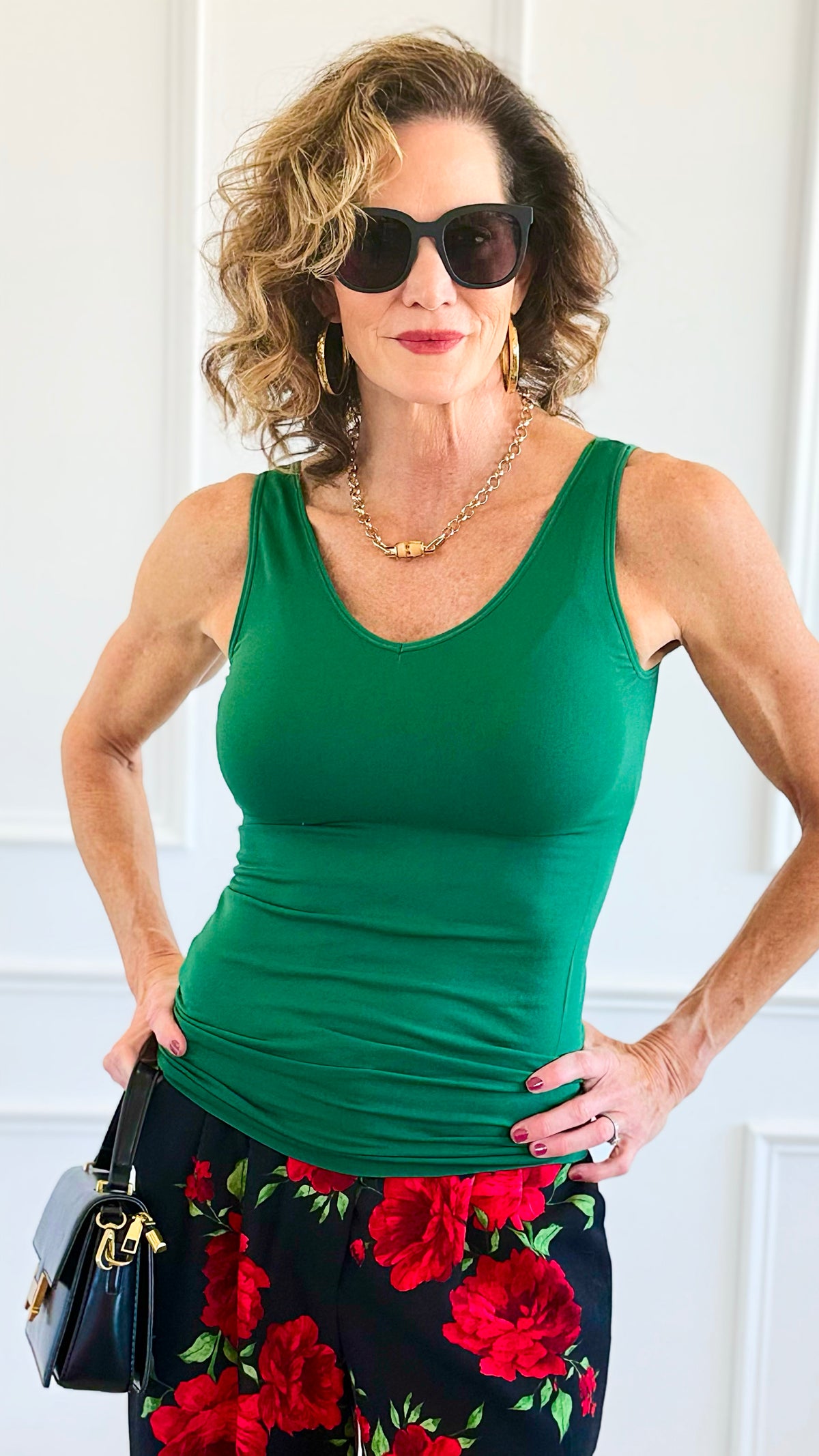 Seamless Everyday Tank Top - Dark Green-100 Sleeveless Tops-YELETE-Coastal Bloom Boutique, find the trendiest versions of the popular styles and looks Located in Indialantic, FL