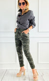 Urban Camo Italian Jogger- Olive