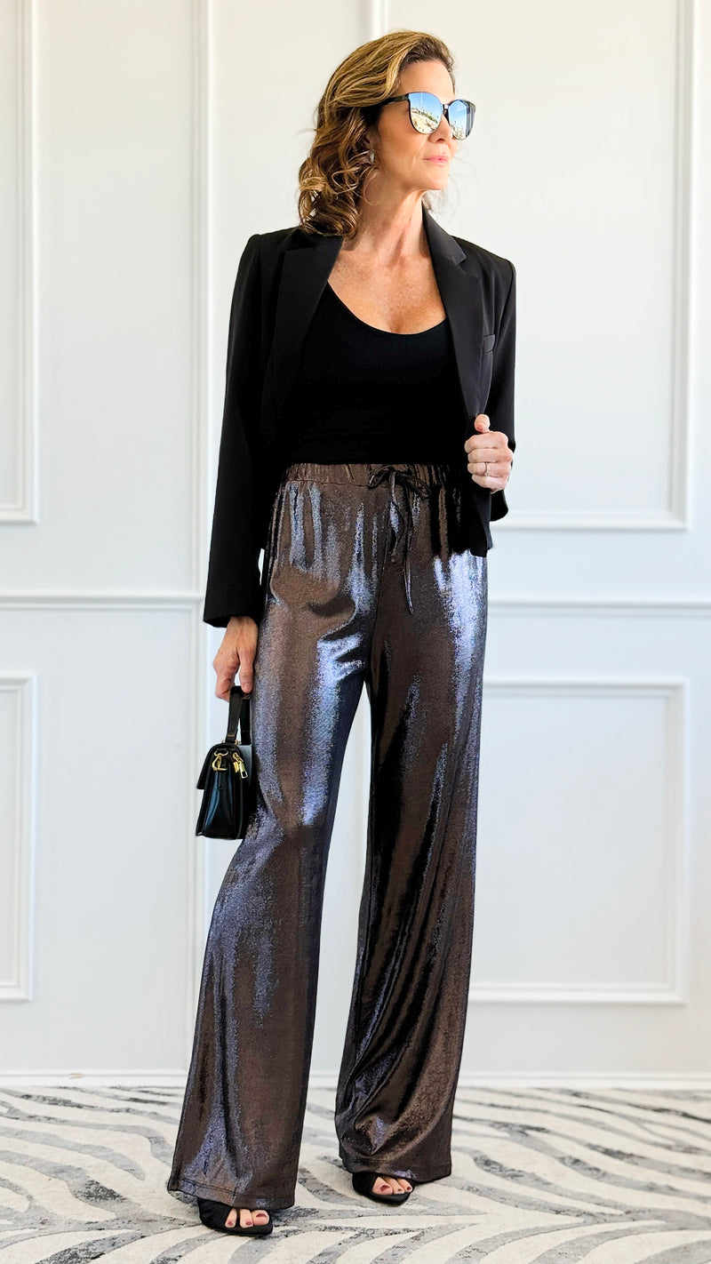 Walk the Line Charcoal Wide Leg Pants-170 Bottoms-GLAM-Coastal Bloom Boutique, find the trendiest versions of the popular styles and looks Located in Indialantic, FL