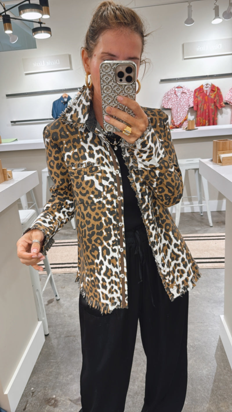 Park Slope Cheetah Print Jacket-160 Jackets-DIZZY-LIZZIE-Coastal Bloom Boutique, find the trendiest versions of the popular styles and looks Located in Indialantic, FL