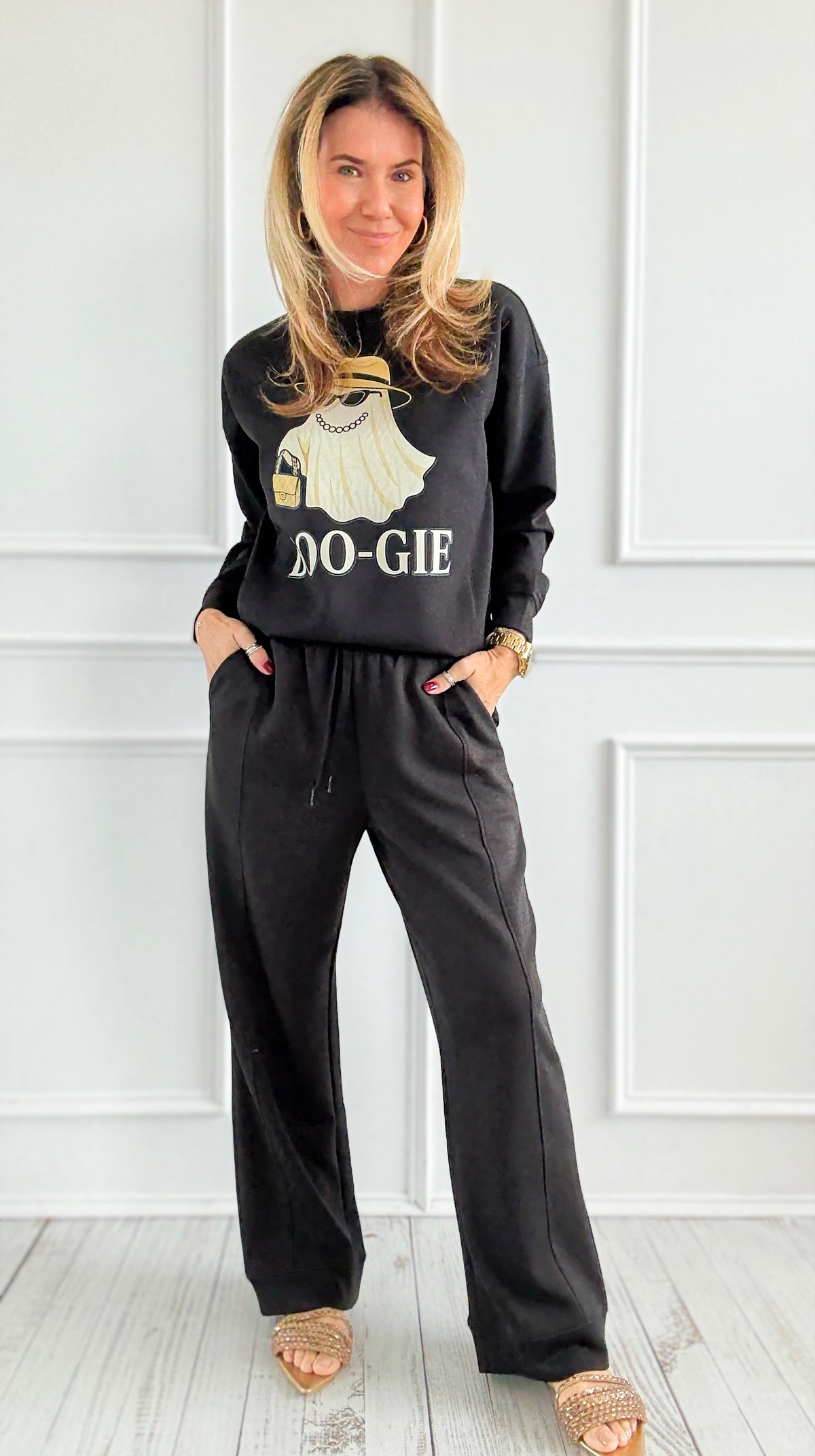 Pre Auth - All Day Comfort Scuba Elastic Waist Pant- Black-100 Pants-Zenana-Coastal Bloom Boutique, find the trendiest versions of the popular styles and looks Located in Indialantic, FL