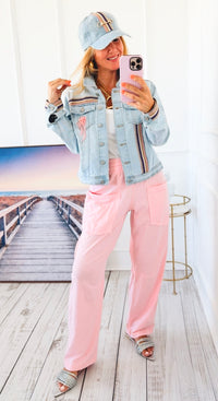Where Comfort Meets Quiet Ease Pants - Pink