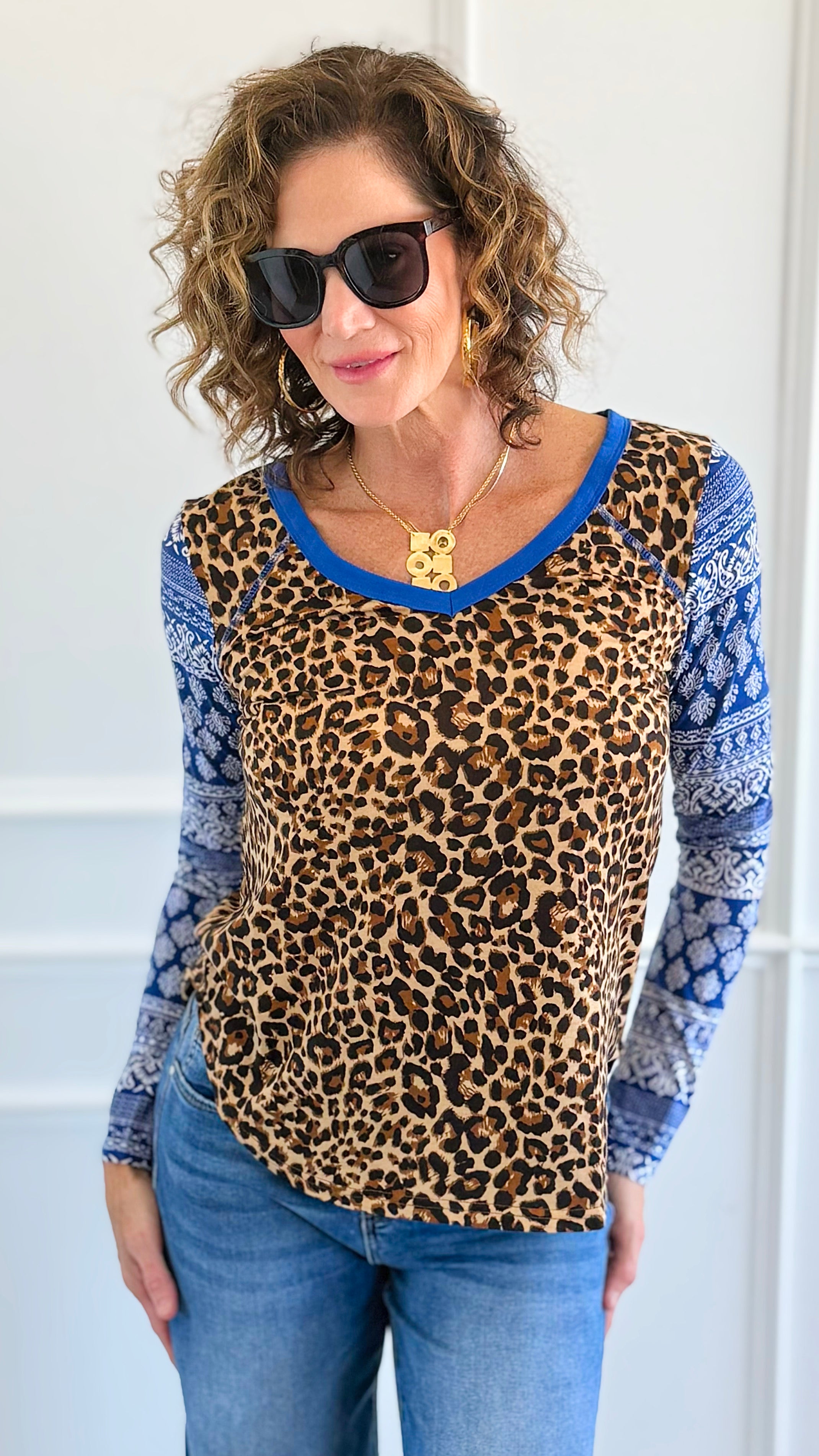 Wild Harmony V-Neck Top