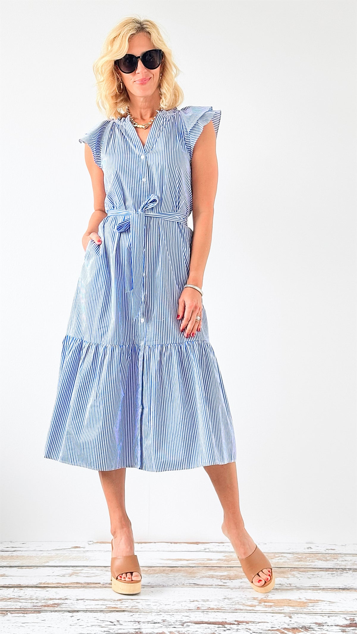 Coastal Breeze Midi Dress-200 Dresses/Jumpsuits/Rompers-SUGARLIPS-Coastal Bloom Boutique, find the trendiest versions of the popular styles and looks Located in Indialantic, FL