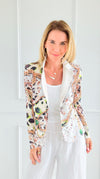 Wild Links Luxe Italian Jacket-160 Jackets-PARIS M-Coastal Bloom Boutique, find the trendiest versions of the popular styles and looks Located in Indialantic, FL