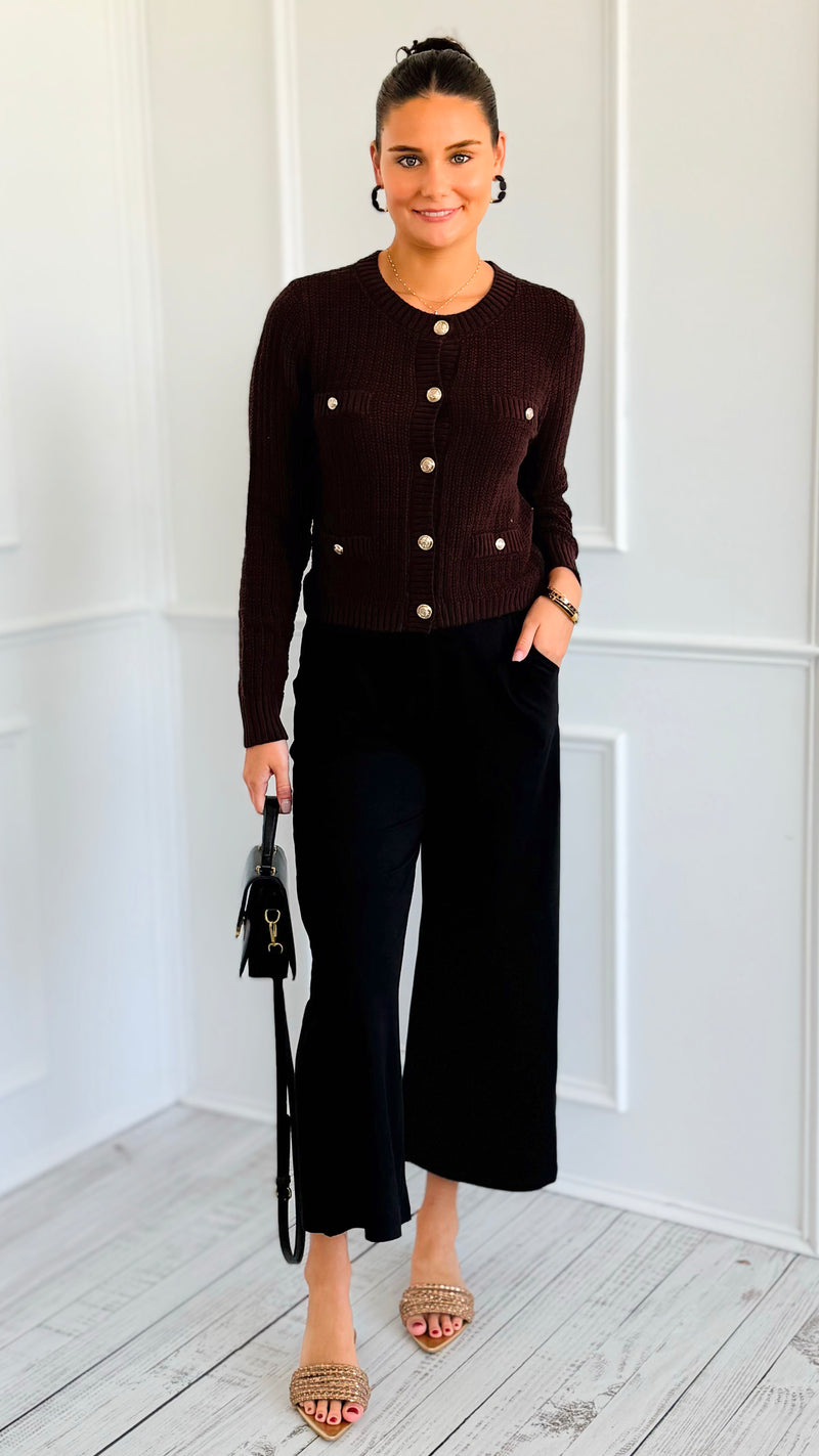 Weekend Flow Pull-On Pants - Black-170 Bottoms/Shorts-YELETE-Coastal Bloom Boutique, find the trendiest versions of the popular styles and looks Located in Indialantic, FL