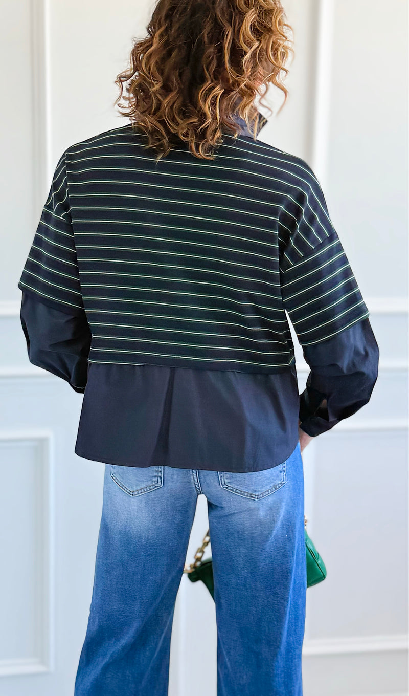 Double Debut Italian Top-110 Long Sleeve Tops-BETTER GO-Coastal Bloom Boutique, find the trendiest versions of the popular styles and looks Located in Indialantic, FL