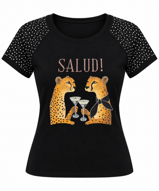 Cheers Cheetah Graphic Tee