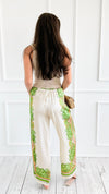 Border Bloom Italian Pants-100 Pants-K2-Coastal Bloom Boutique, find the trendiest versions of the popular styles and looks Located in Indialantic, FL