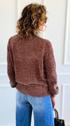 Cuddle Cloud Chenille Sweater-Brown-140 Sweaters-Zenana-Coastal Bloom Boutique, find the trendiest versions of the popular styles and looks Located in Indialantic, FL