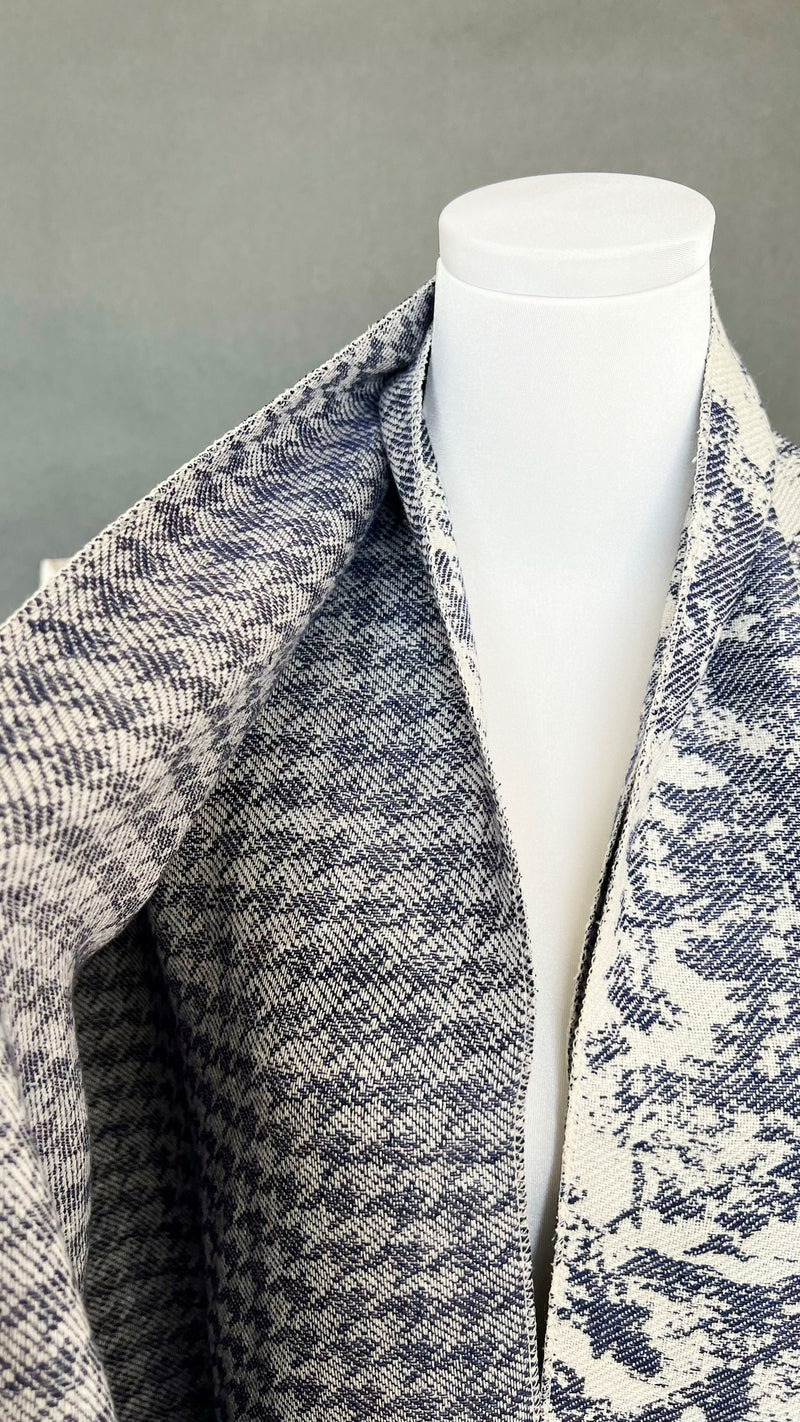 Houndstooth Printed Shawl - Powder Blue-260 Other Accessories-CBALY-Coastal Bloom Boutique, find the trendiest versions of the popular styles and looks Located in Indialantic, FL