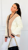 Braided Harmony Button Jacket-160 Jackets-ROUSSEAU-Coastal Bloom Boutique, find the trendiest versions of the popular styles and looks Located in Indialantic, FL