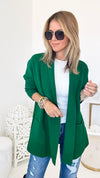 Catalina Italian Cardigan - Green-150 Cardigans/Layers-Germany-Coastal Bloom Boutique, find the trendiest versions of the popular styles and looks Located in Indialantic, FL