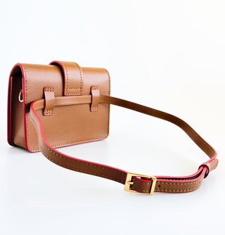 Level Up Italian Crossbody Bag- Camel-240 Bags-LE BORSETTE-Coastal Bloom Boutique, find the trendiest versions of the popular styles and looks Located in Indialantic, FL