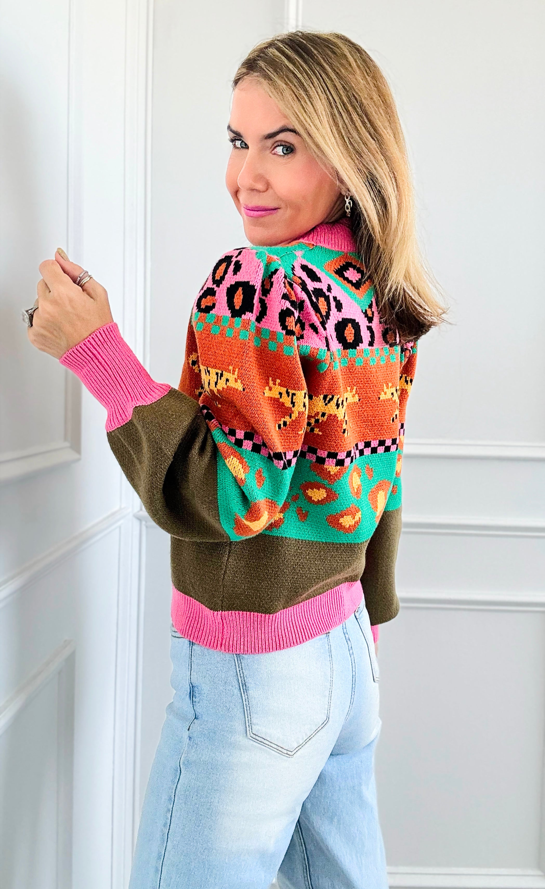 Vibrant Savannah Rib Sweater-140 Sweaters-THML-Coastal Bloom Boutique, find the trendiest versions of the popular styles and looks Located in Indialantic, FL