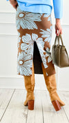 Bloom Boulevard Knit Skirt-170 Bottoms-ROUSSEAU-Coastal Bloom Boutique, find the trendiest versions of the popular styles and looks Located in Indialantic, FL