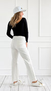 Sleek Statement Cropped Pants-170 Bottoms-Risen-Coastal Bloom Boutique, find the trendiest versions of the popular styles and looks Located in Indialantic, FL