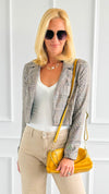 Plaid Cropped Blazer-160 Jackets-IRIS-Coastal Bloom Boutique, find the trendiest versions of the popular styles and looks Located in Indialantic, FL