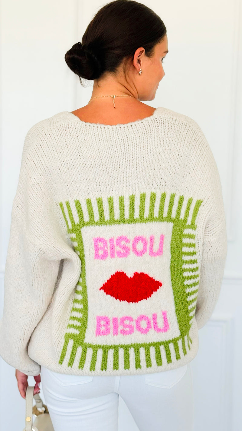 Bisou Knit Italian Cardigan-150 Cardigans/Layers-Italianissimo-Coastal Bloom Boutique, find the trendiest versions of the popular styles and looks Located in Indialantic, FL