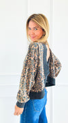 Wild Streak Knit Sweatshirt-130 Long Sleeve Tops-White Birch-Coastal Bloom Boutique, find the trendiest versions of the popular styles and looks Located in Indialantic, FL