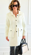Plush Brushed Coat-Coat-Z STUDIO-Coastal Bloom Boutique, find the trendiest versions of the popular styles and looks Located in Indialantic, FL