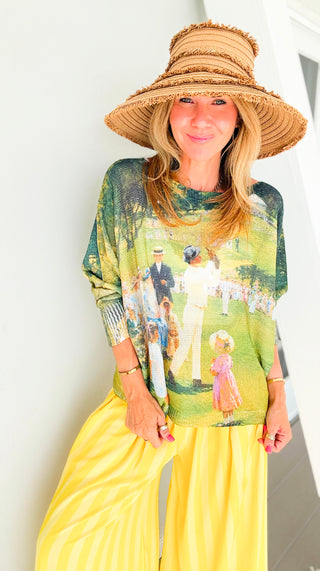 Sunday on the Green Italian St Tropez Knit