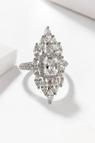 Sterling Silver Chunky Marquise Ring