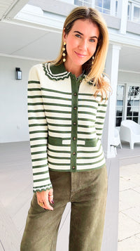 Presley Stripe Cardigan-140 Sweaters-rivir-Coastal Bloom Boutique, find the trendiest versions of the popular styles and looks Located in Indialantic, FL