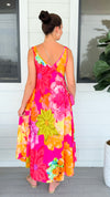 Viva Garden Sleeveless Italian Long Dress-170 Bottoms-Italianissimo-Coastal Bloom Boutique, find the trendiest versions of the popular styles and looks Located in Indialantic, FL