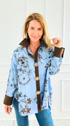Sunlit Petals Italian Blouse-110 Long Sleeve Tops-TATTOO Z-Coastal Bloom Boutique, find the trendiest versions of the popular styles and looks Located in Indialantic, FL