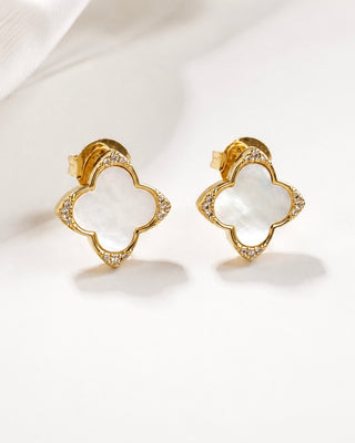 MOP Flower Stud Earring