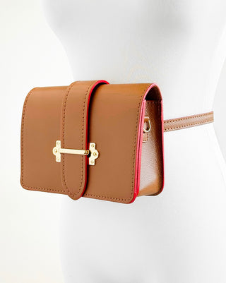 Level Up Italian Crossbody Bag- Camel-240 Bags-LE BORSETTE-Coastal Bloom Boutique, find the trendiest versions of the popular styles and looks Located in Indialantic, FL