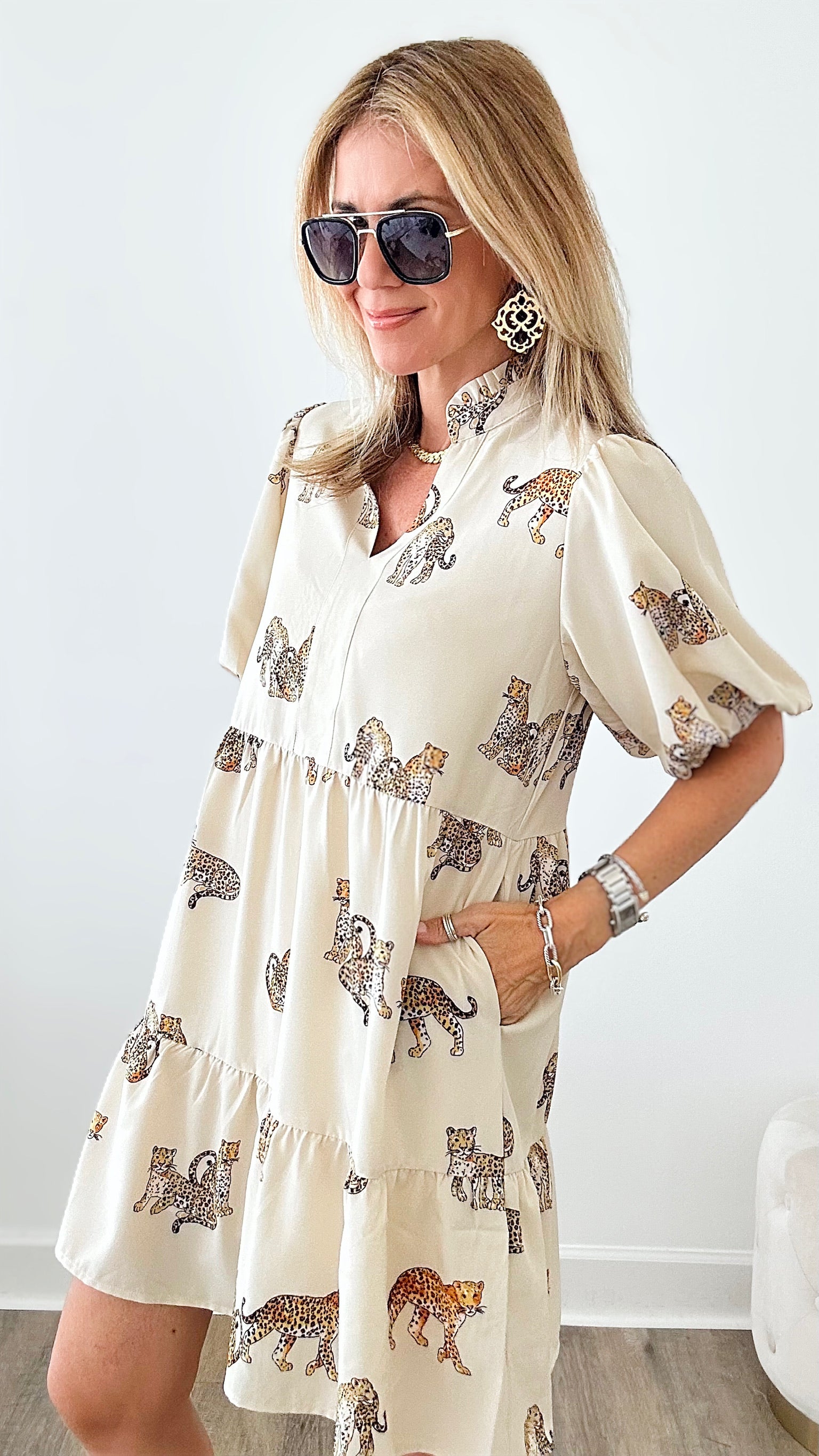 On the Loose Tiered Dress-200 dresses/jumpsuits/rompers-THML-Coastal Bloom Boutique, find the trendiest versions of the popular styles and looks Located in Indialantic, FL