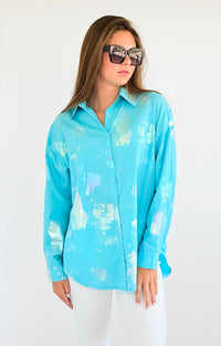 High-Shine Knot Blouse-130 Long Sleeve Tops-Hot & Delicious-Coastal Bloom Boutique, find the trendiest versions of the popular styles and looks Located in Indialantic, FL